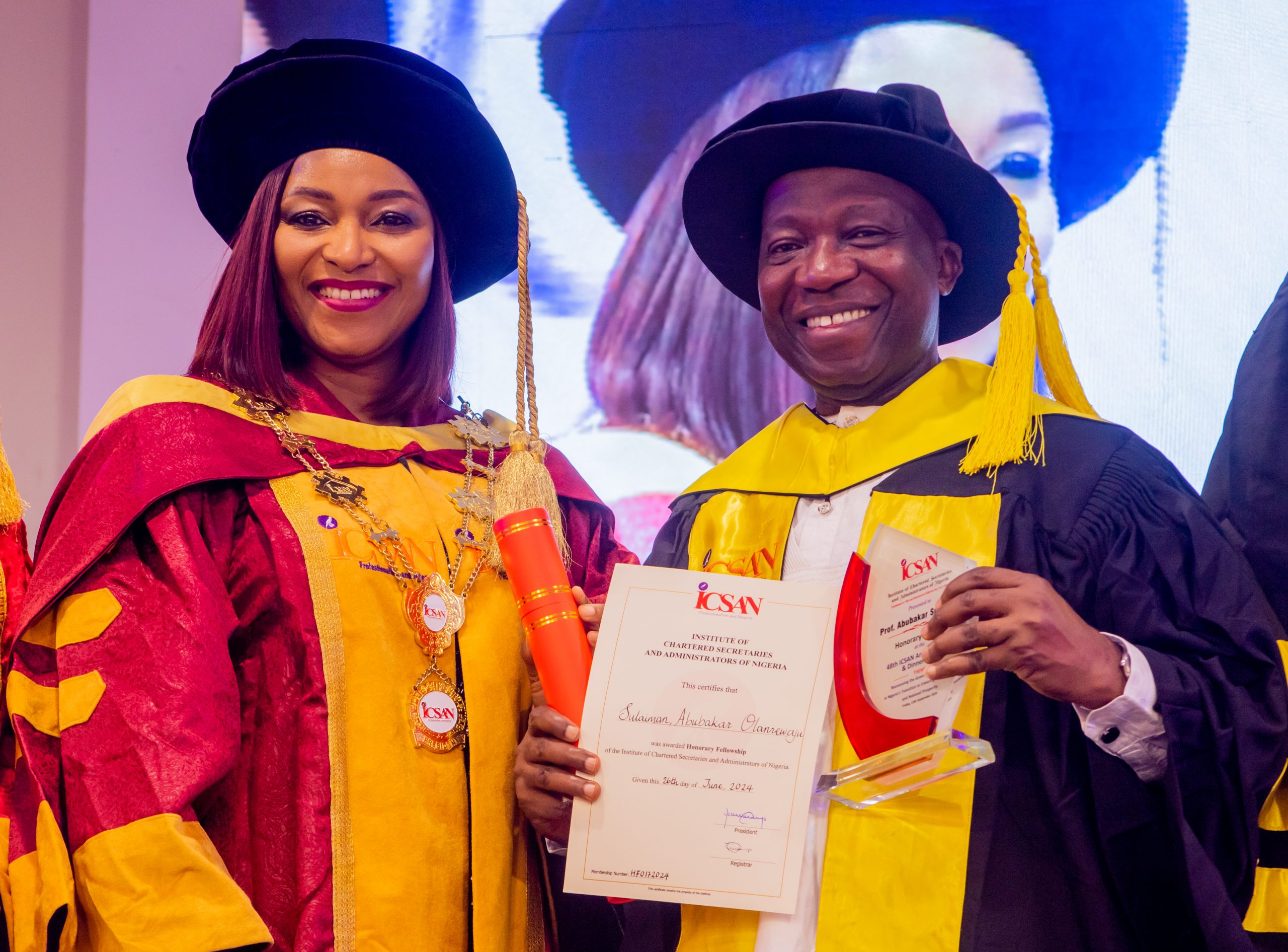 NILDS Director General, Abubakar Sulaiman Receives ICSAN Fellowship Award
